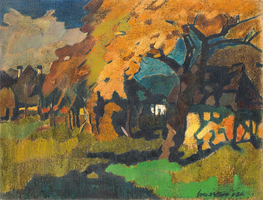 Nagy Oszkár (1883-1965) Nagybányai táj, 1936