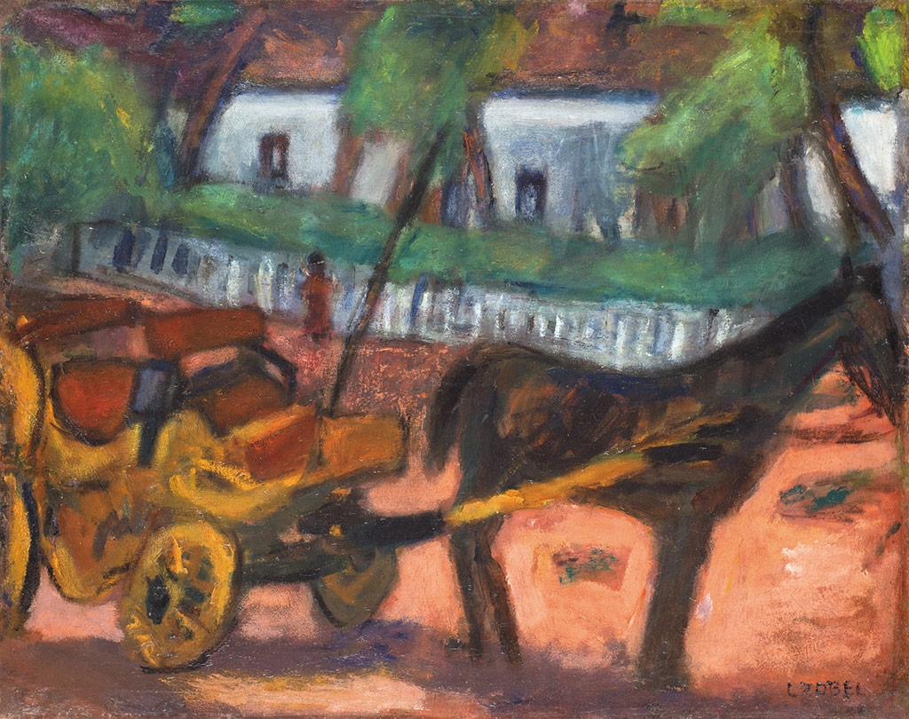 Czóbel Béla (1883-1976) Horse carriage, end of the 1920s