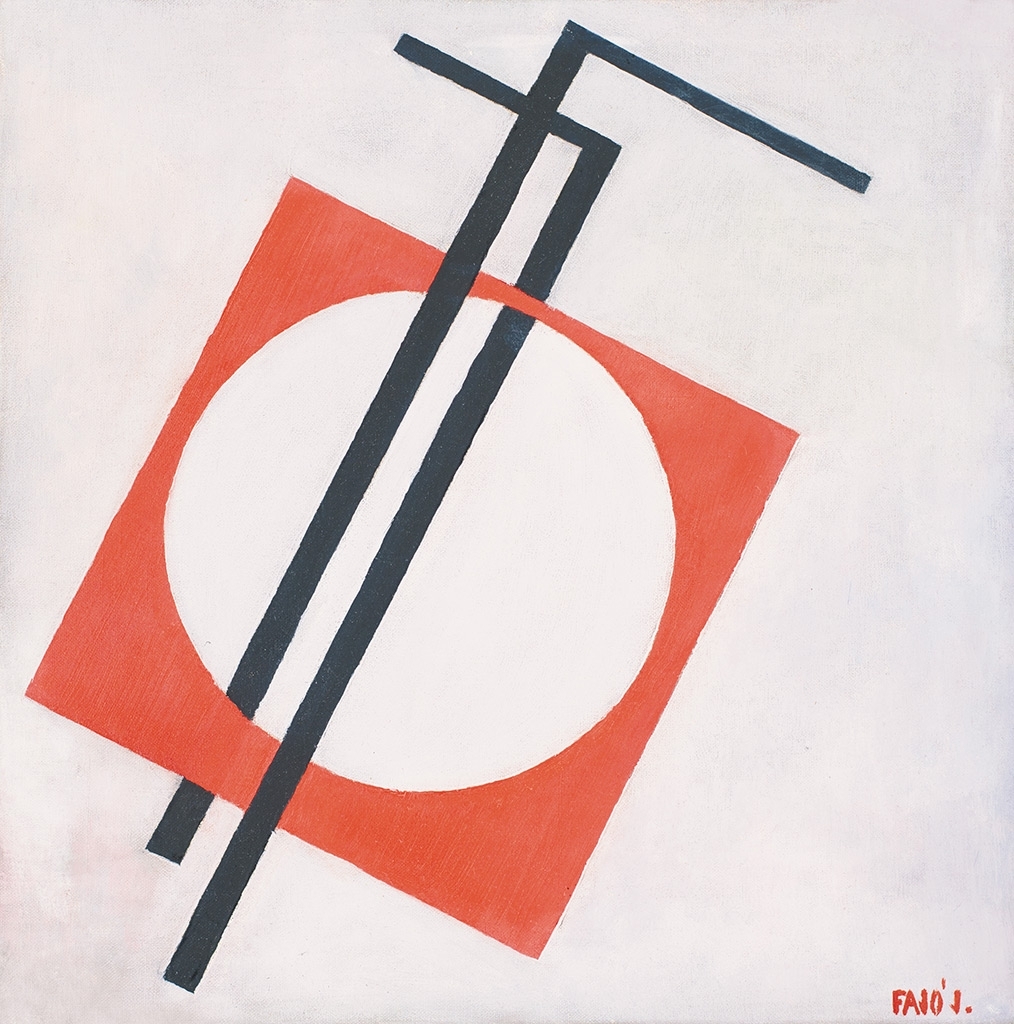 Fajó János (1937-2018) Constructivist Space (Section of the Circle), 1967