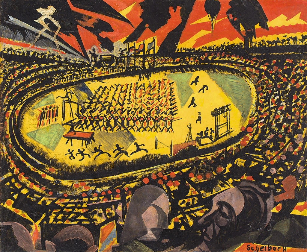 Scheiber Hugó (1873-1950) Sports arena (Stadium), c. 1926