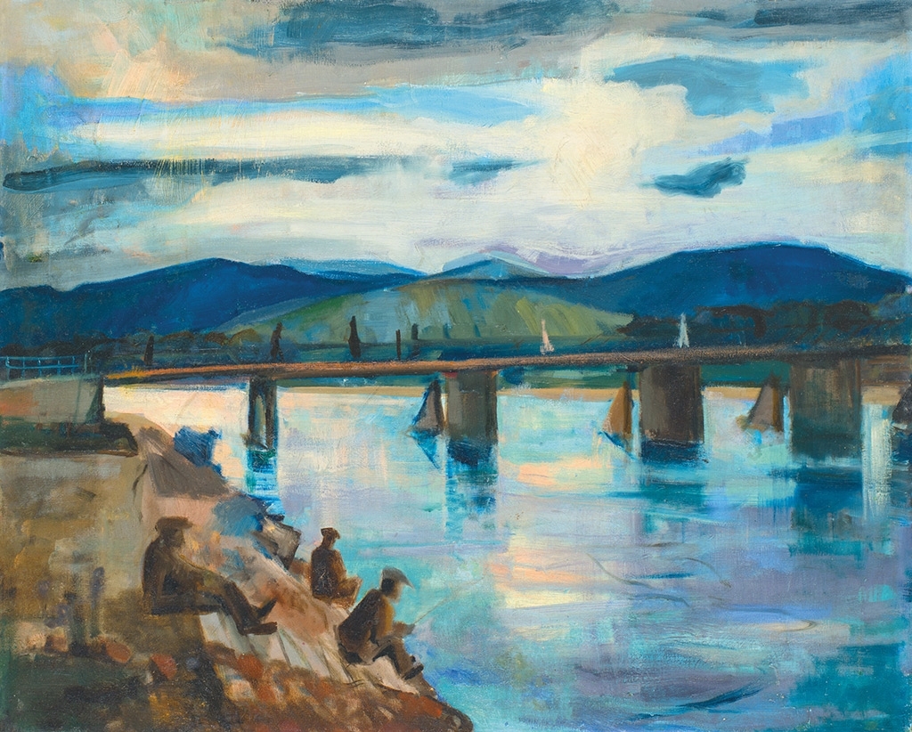 Bernáth Aurél (1895-1982) Pöstyéni híd, 1926