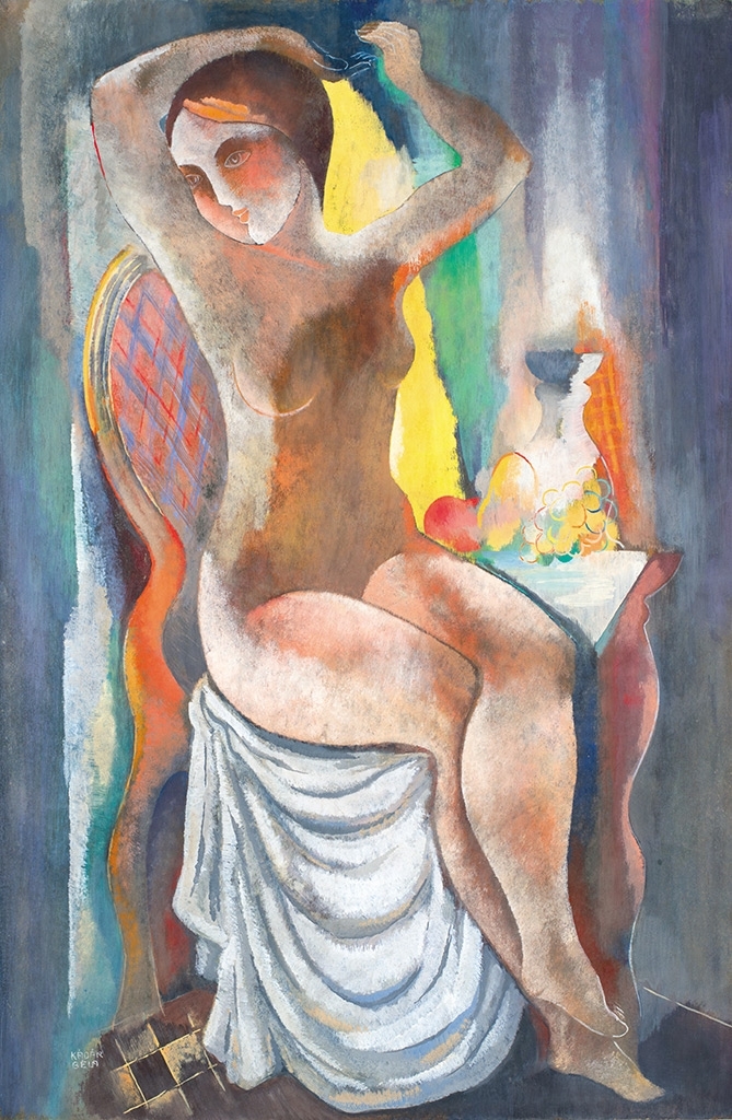 Kádár Béla (1877-1956) Nude with a still-life