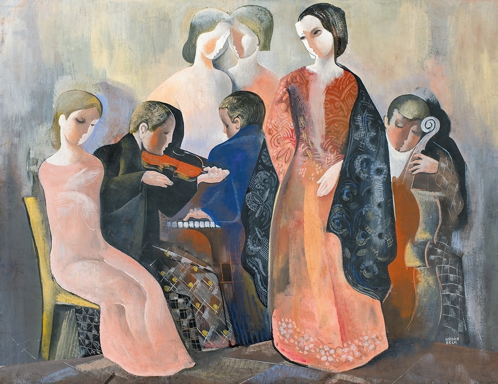 Kádár Béla (1877-1956) Koncert (Házi koncert), 1935 körül