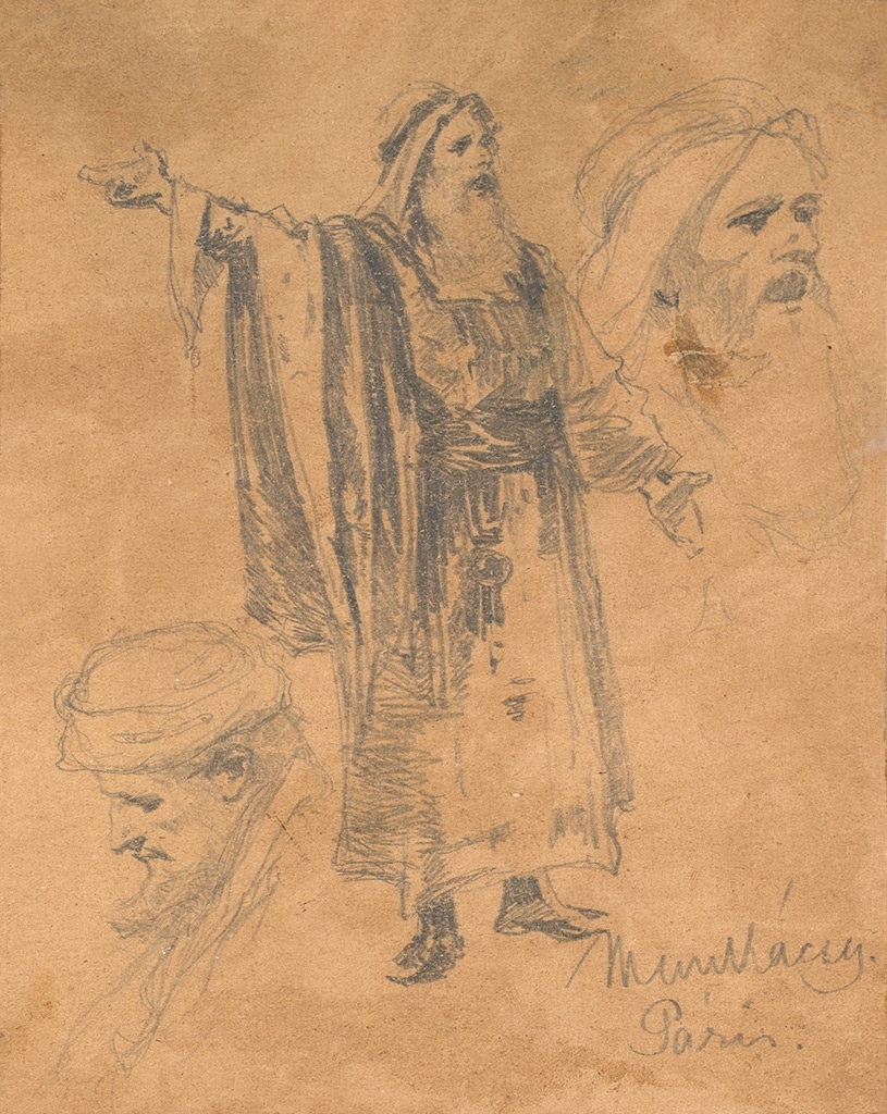 Munkácsy Mihály (1844-1900) Caiaphas (Study for the Trilogy)