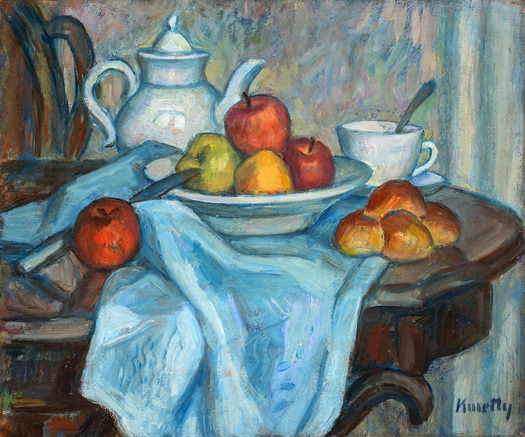 Kmetty János (1889-1975) Still-life on the table, c. 1930