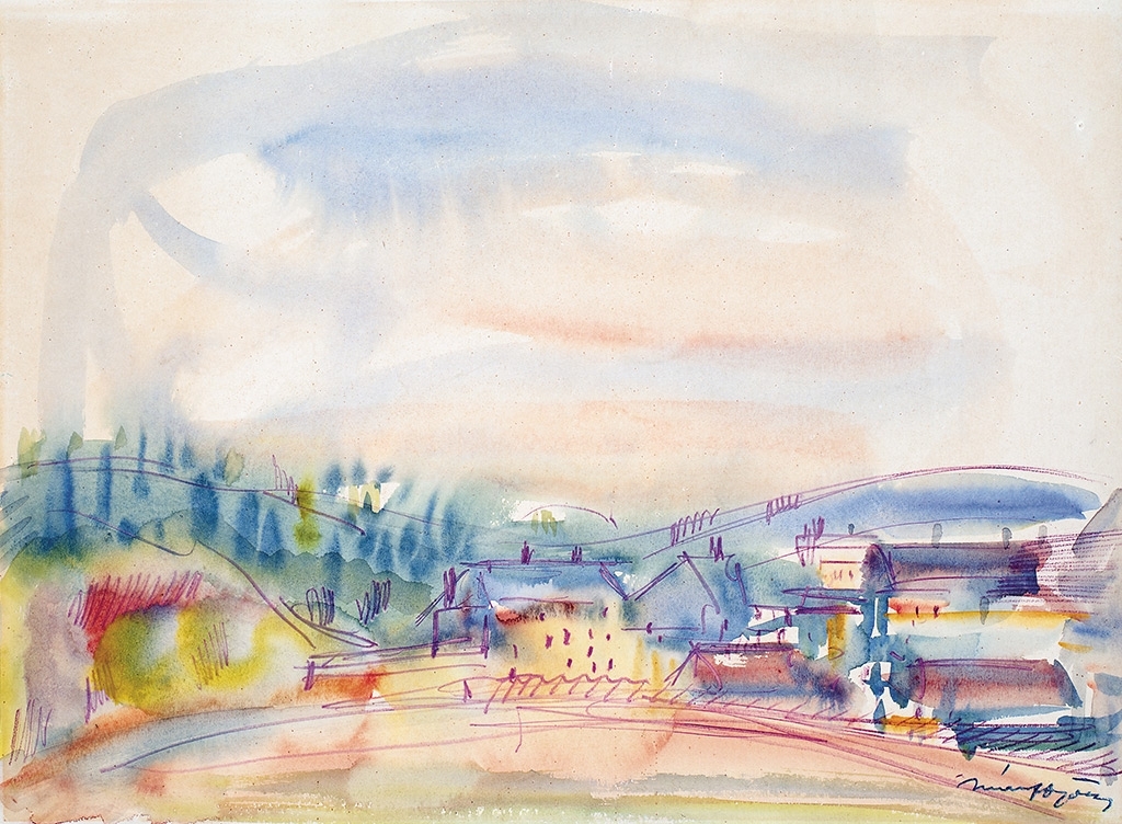Márffy Ödön (1878-1959) Kilátás a Gellért-hegyről