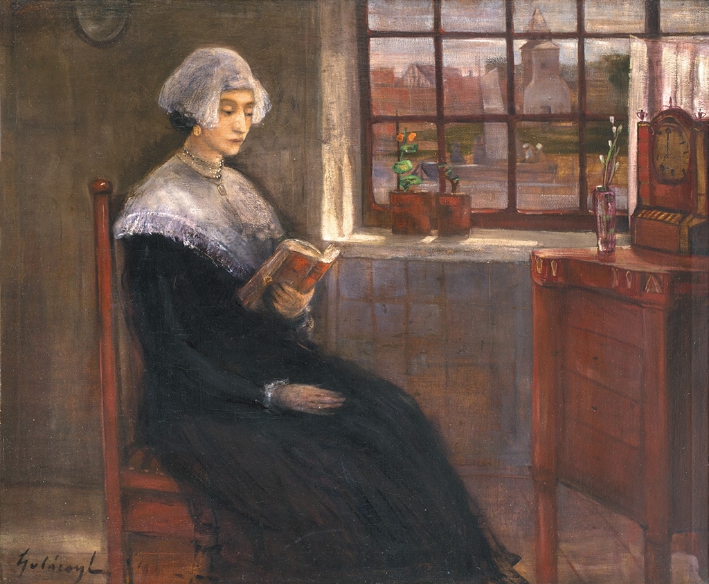 Gulácsy Lajos (1882-1932) Waiting I. (Schubert-song?), 1905
