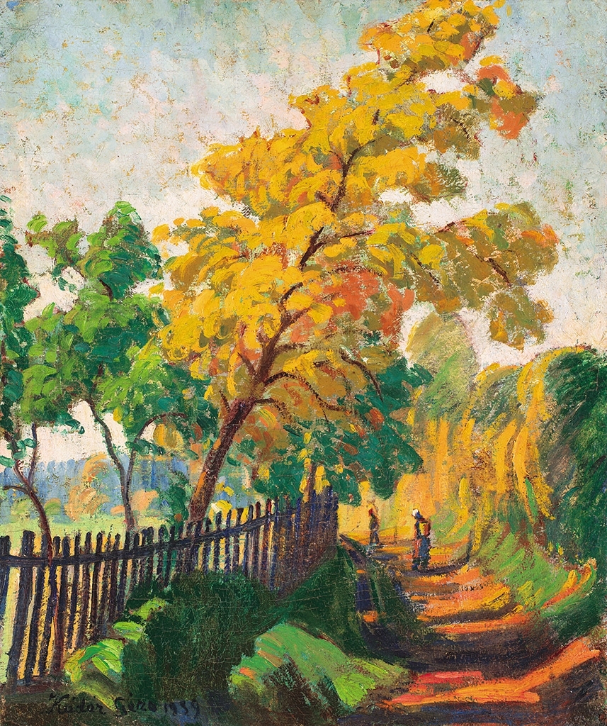 Kádár Géza (1878-1952) Autumn sunlight, 1939