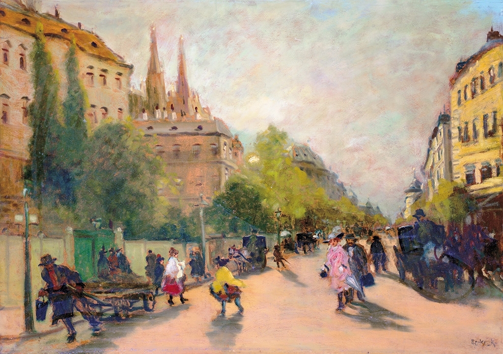 Berkes Antal (1874-1938) Boulevard