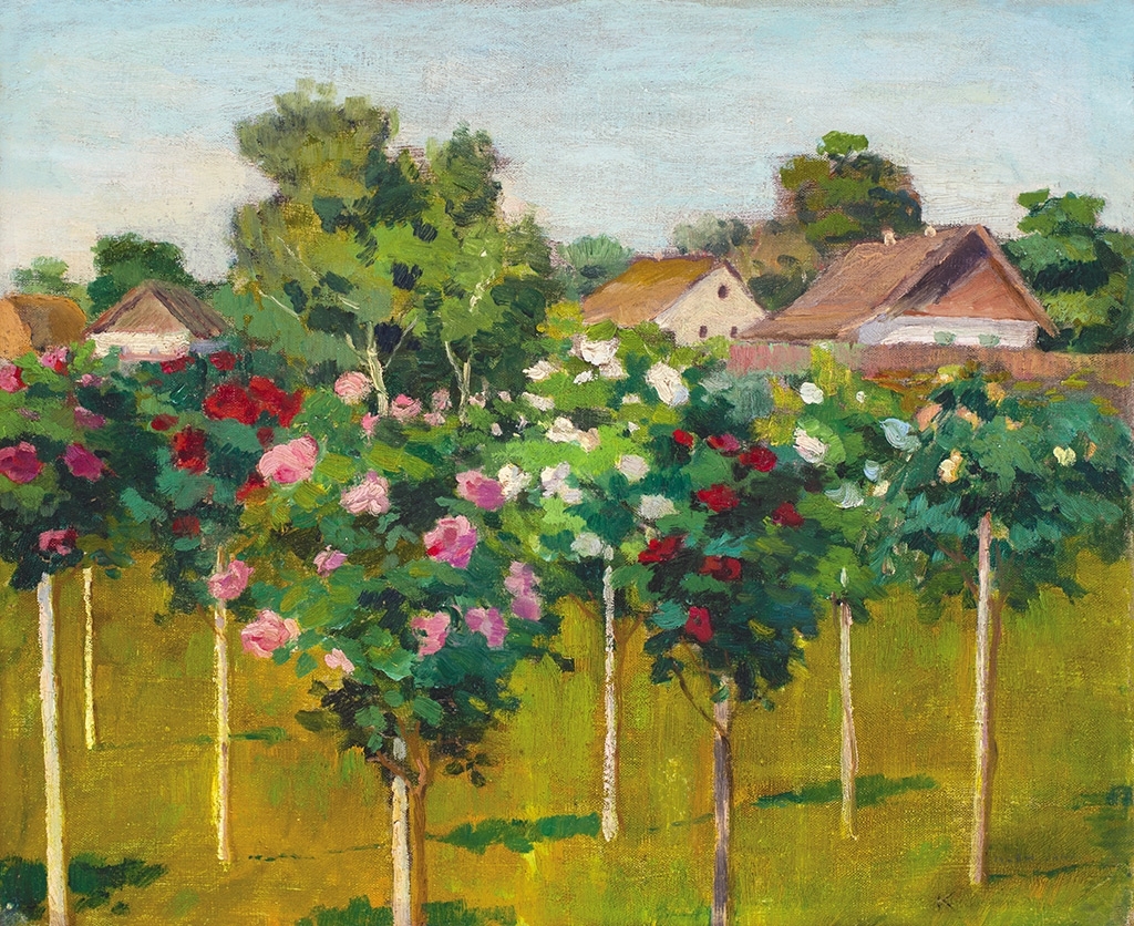 Kléh János (1881-1919) Rose-garden in Szolnok