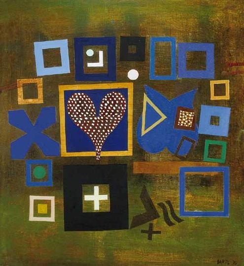 Bartl József (1932-2013) Dotted heart-shape, 1979