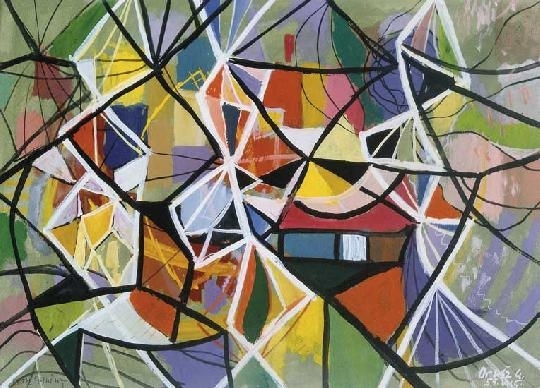 Orosz Gellért (1919-2002) Glass hill, 1959