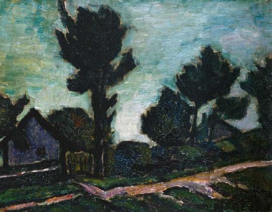 Nagy István (1873-1937) Stormy landscape, around 1920