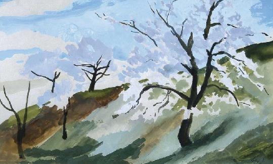 Szőnyi István (1894-1960) Spring landscape, 1936