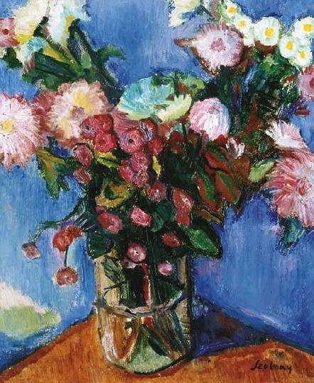 Szolnay Sándor (1893-1950) Still life with flowers