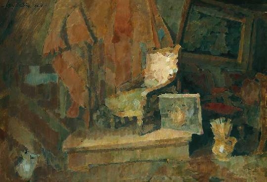 Nagy Oszkár (1883-1965) Still life in the atelier, 1961