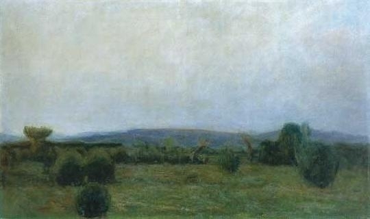 Hollósy Simon (1857-1918) Técső landscape, around 1905