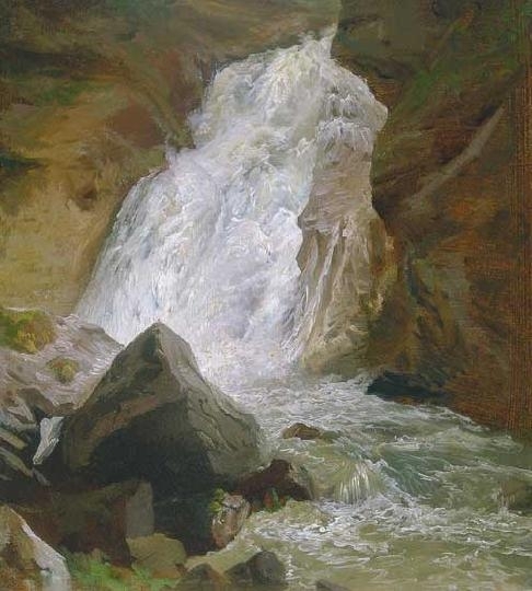 Brodszky Sándor (1819-1901) Waterfall