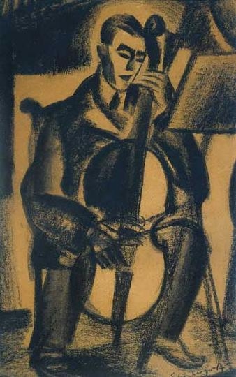 Schönberger Armand (1885-1974) Cello player