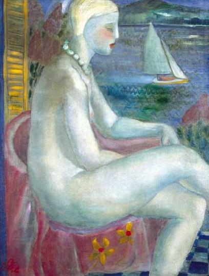 Klie Zoltán (1897-1992) Nude in the atelier at Lake Balaton