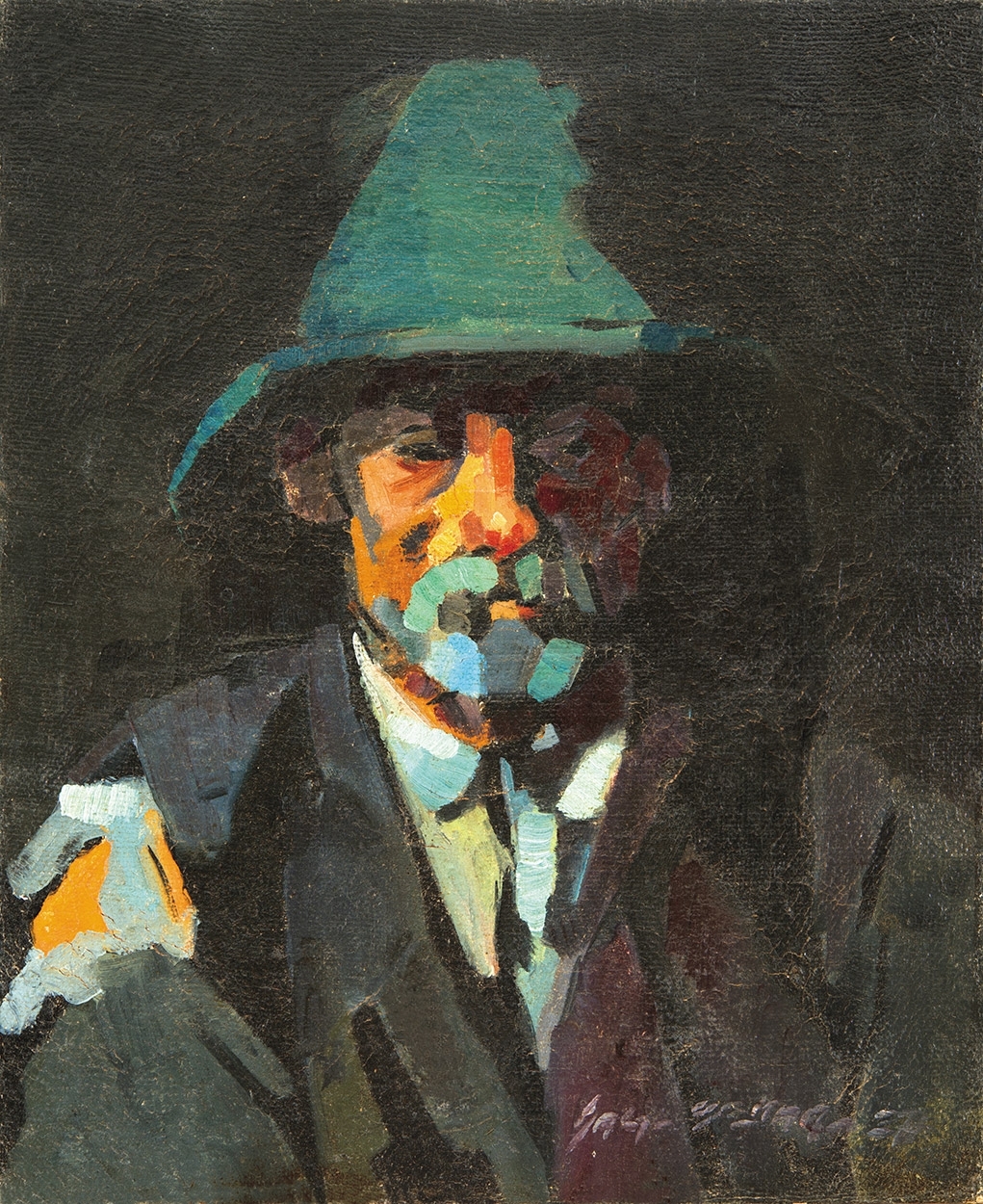 Nagy Oszkár (1883-1965) Portrait of a Man, 1937