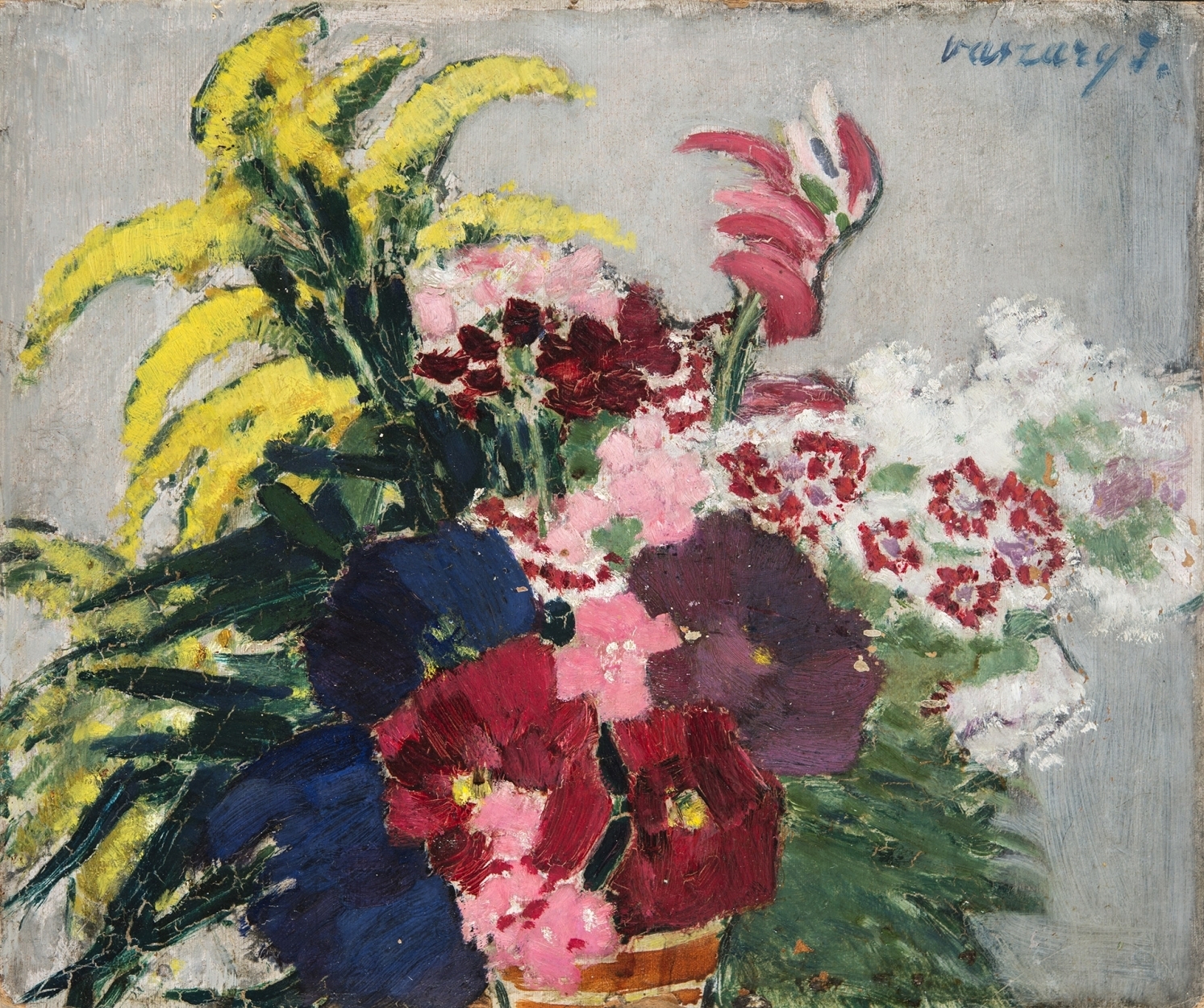 Vaszary János (1867-1939) Still-life with Flowers