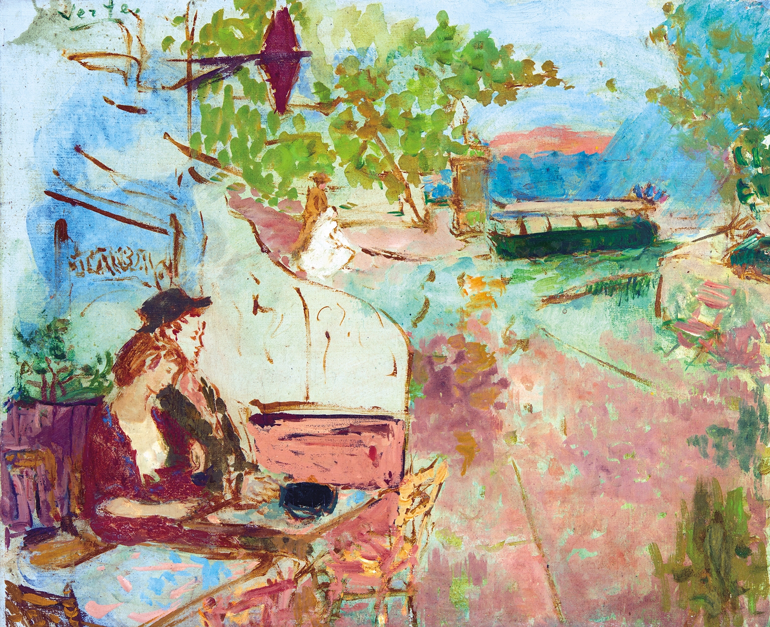 Vértes Marcell (1895-1961) On the terrace of the Coffee House