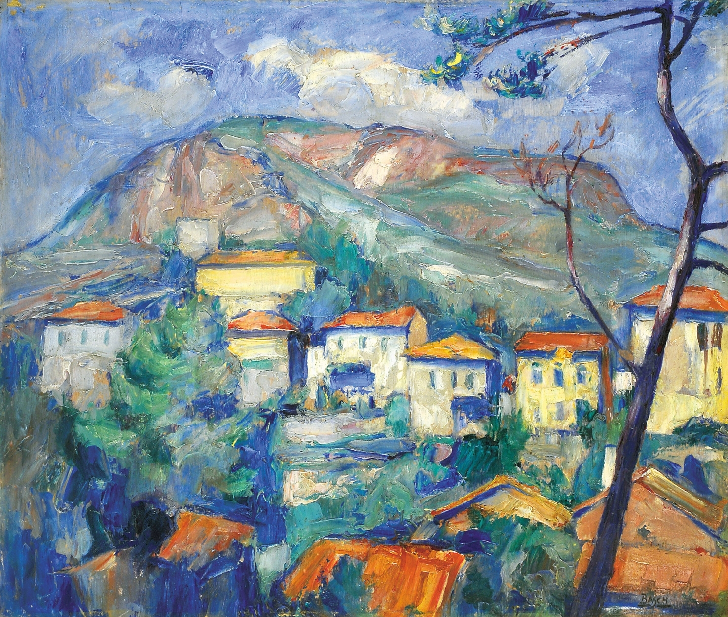 Basch Andor (1885-1944) Provence-i táj
