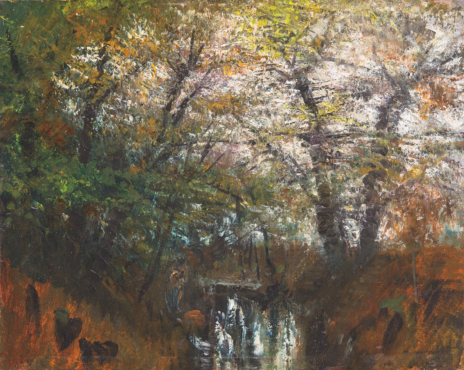 Mednyánszky László (1852-1919) Waterfall