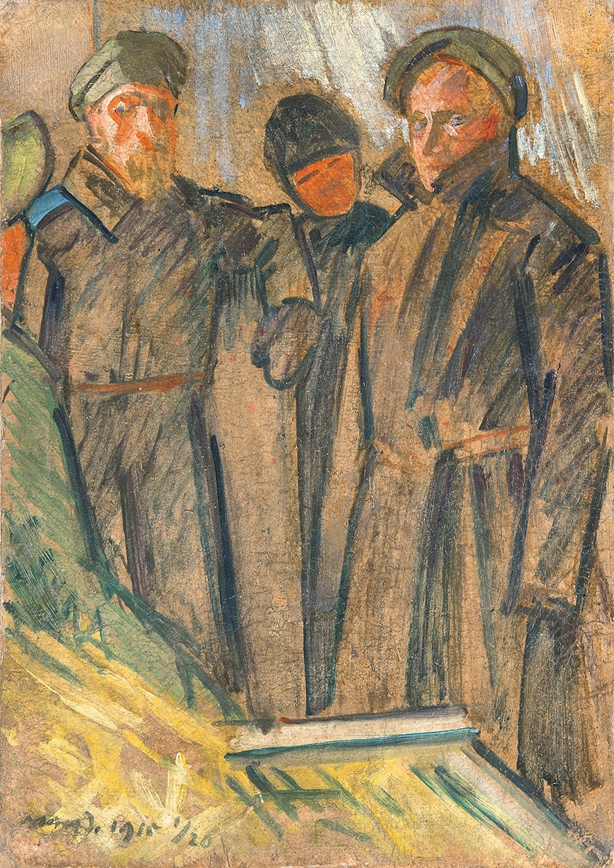 Vaszary János (1867-1939) Soldiers (Russians), 1915