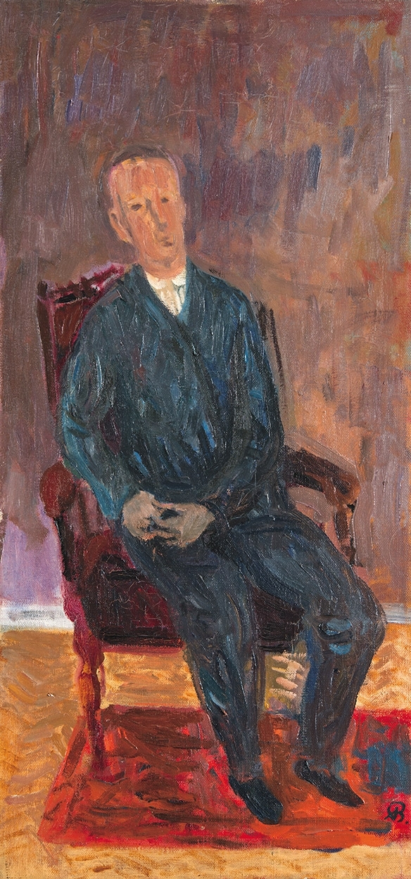 Bernáth Aurél (1895-1982) Sitting Man (Man Sitting in an Armchair, Self-portrait), 1932