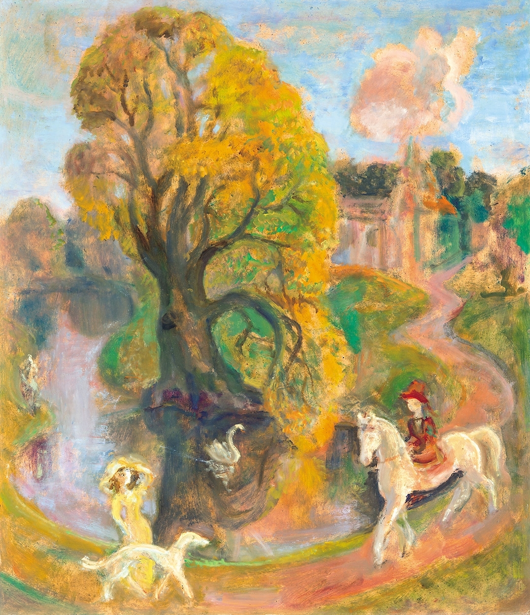 Szabó Vladimir (1905-1991) Walk in a Park (In the Count’s Park), 1986