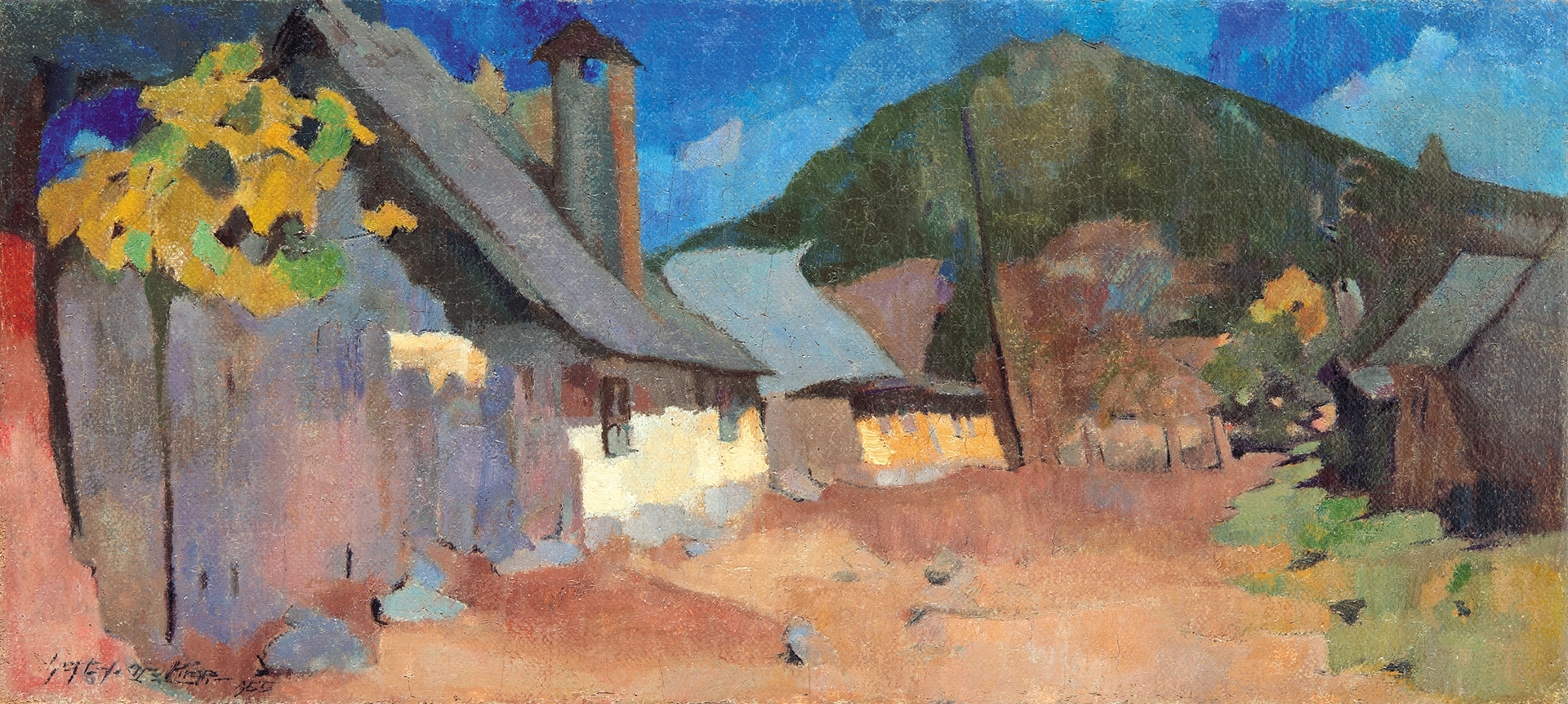 Nagy Oszkár (1883-1965) Napsütötte házak