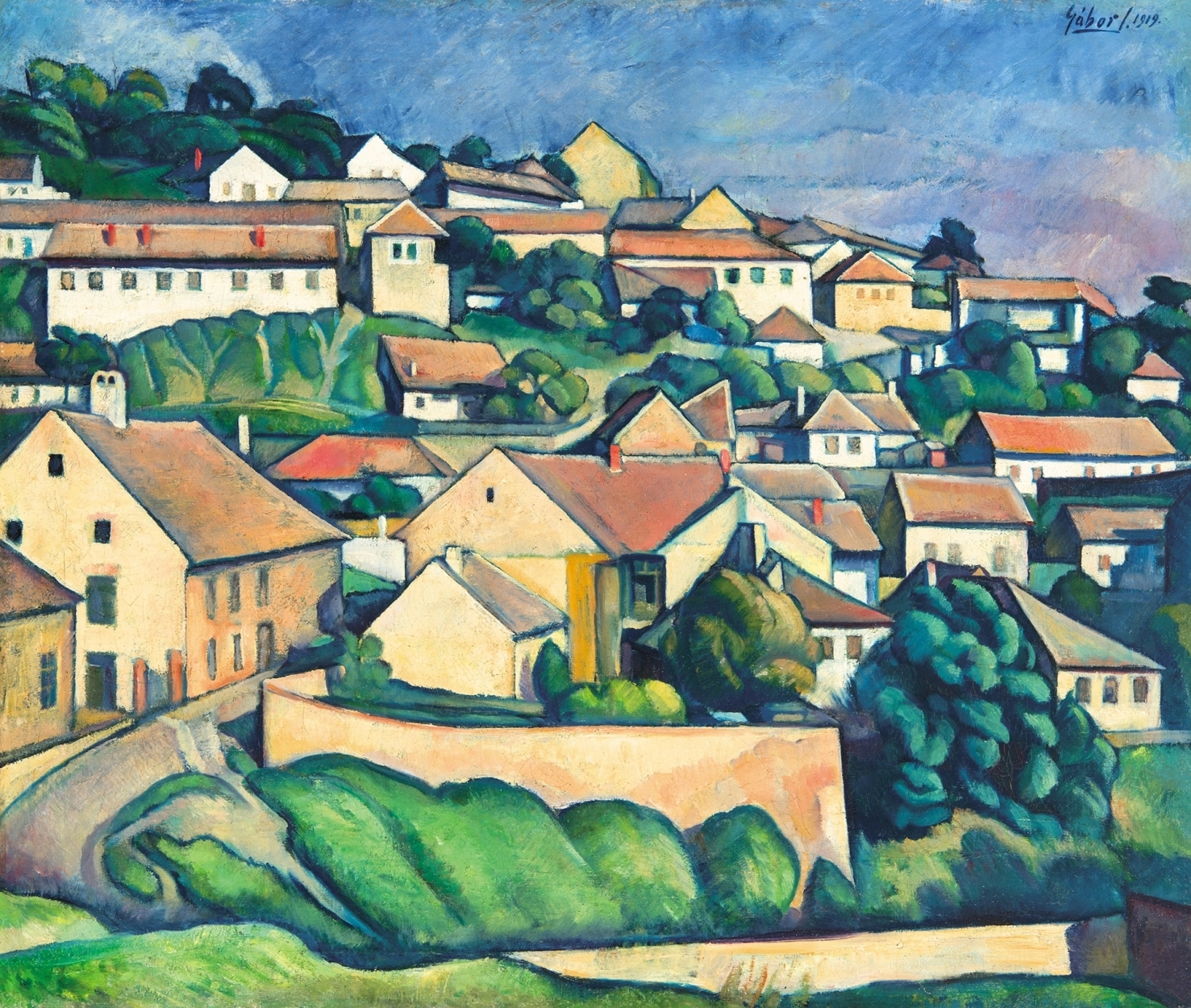 Gábor Jenő (1893-1968) Hillside (Tettye), 1919