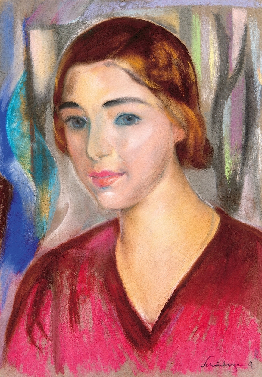 Schönberger Armand (1885-1974) Női portré