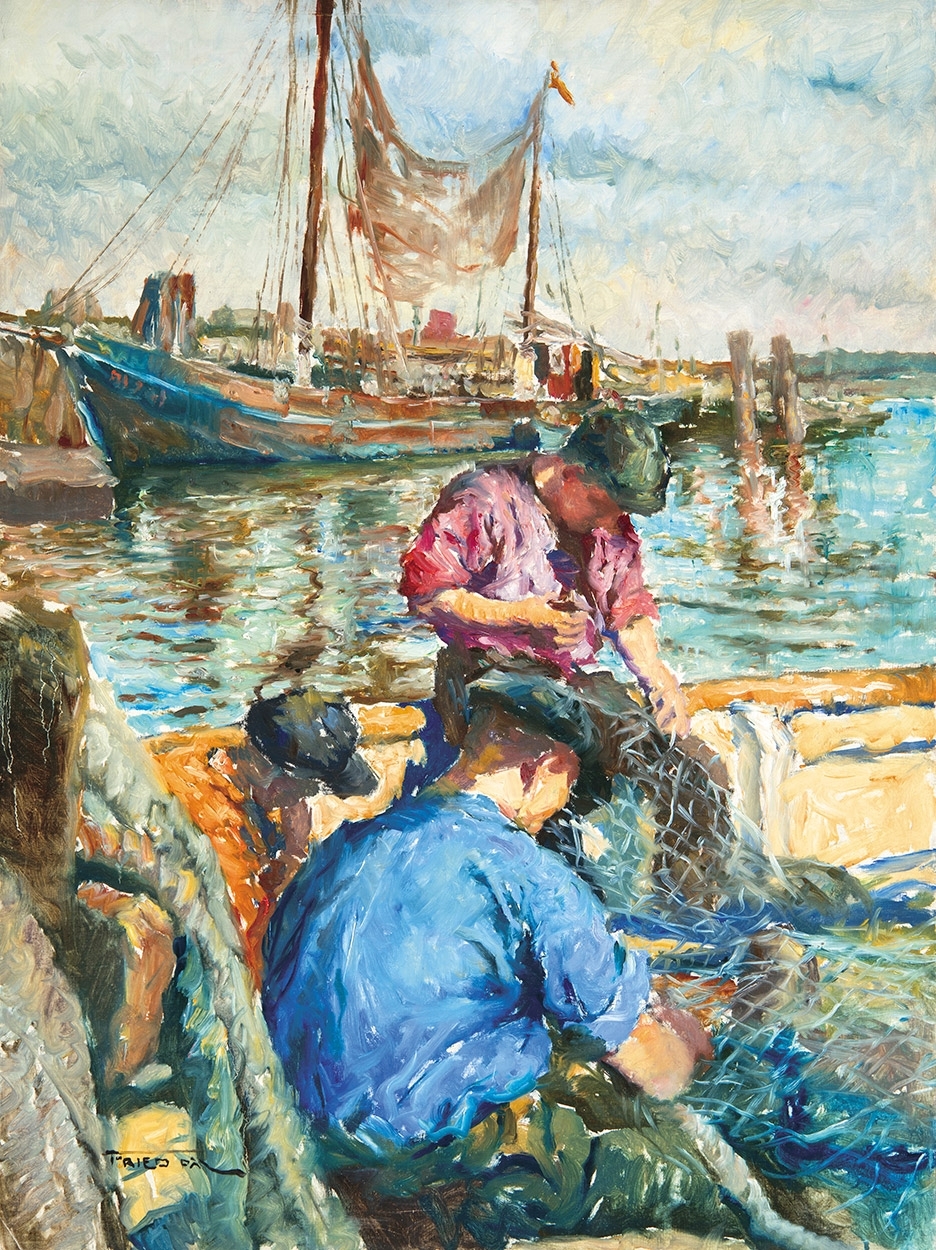 Fried Pál (1893-1955) Kikötőben