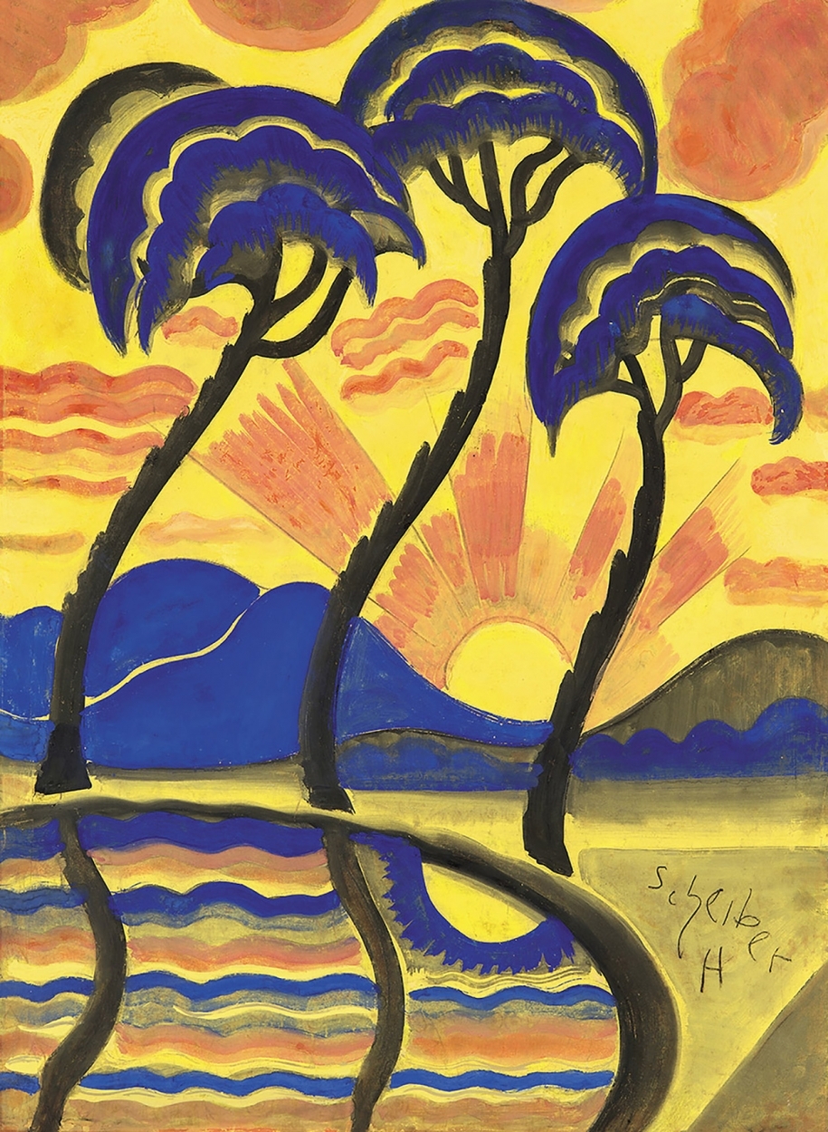 Scheiber Hugó (1873-1950) Sunset