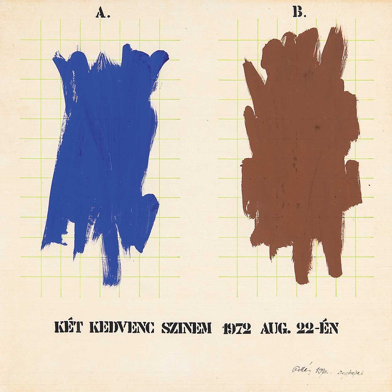 Gellér B. István (1946-2017) Two of my Favourite Colours, 22 august 1972.