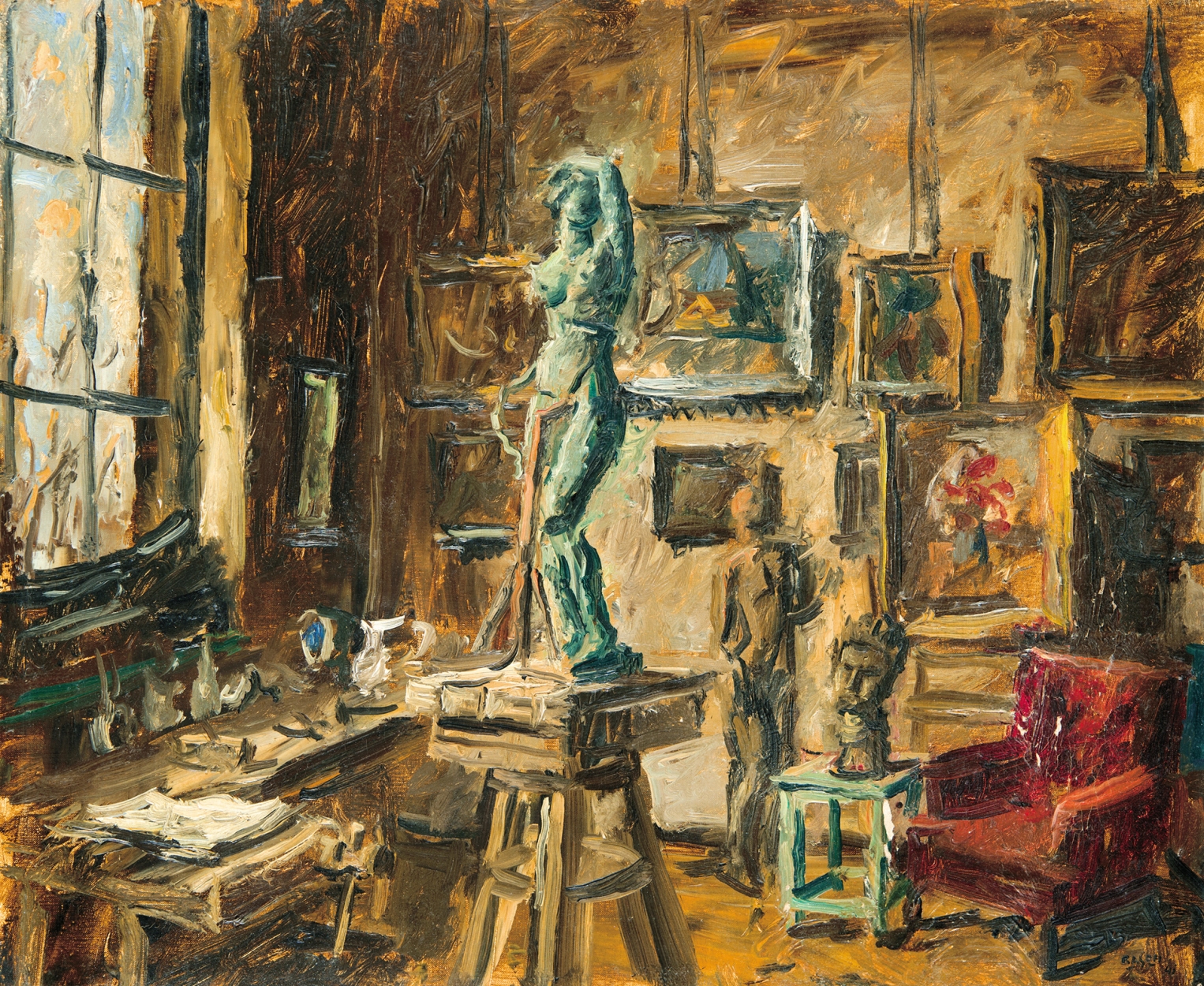 Basch Andor (1885-1944) Műterem, 1941