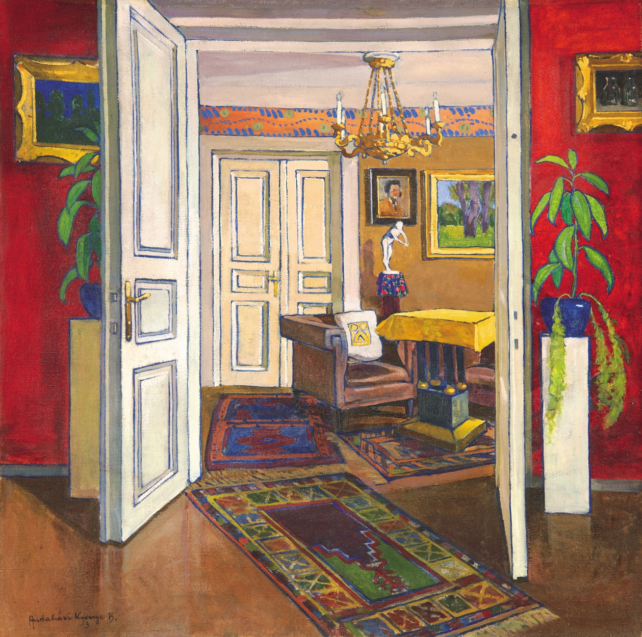 Andaházi Kasnya Béla (1888-?) Interior, 1913