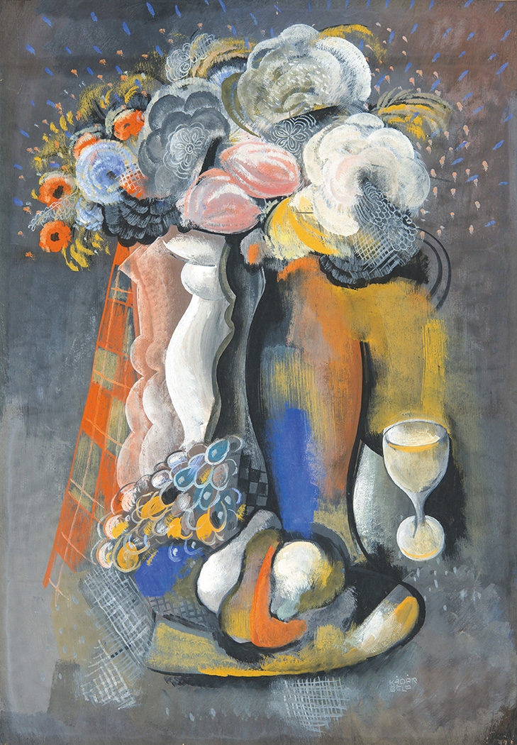 Kádár Béla (1877-1956) Csendélet szőlővel