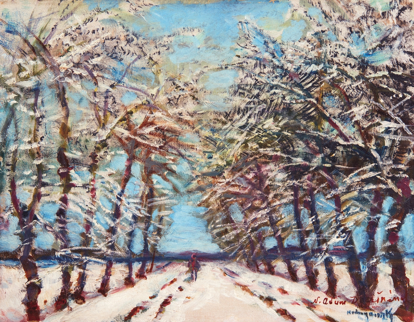 Mednyánszky László (1852-1919) Winter Path