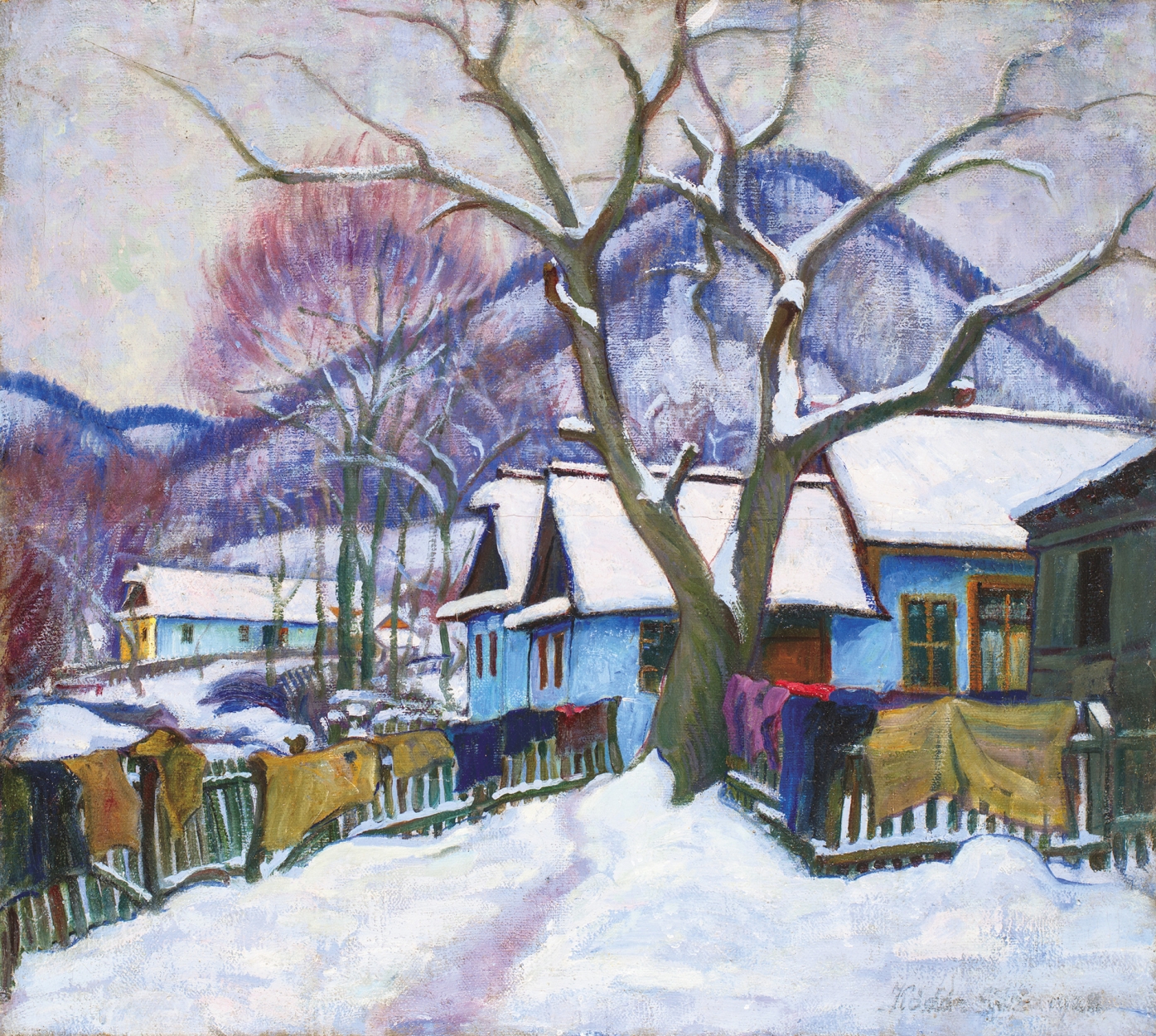 Kádár Géza (1878-1952) Sparkling Winter, 1928
