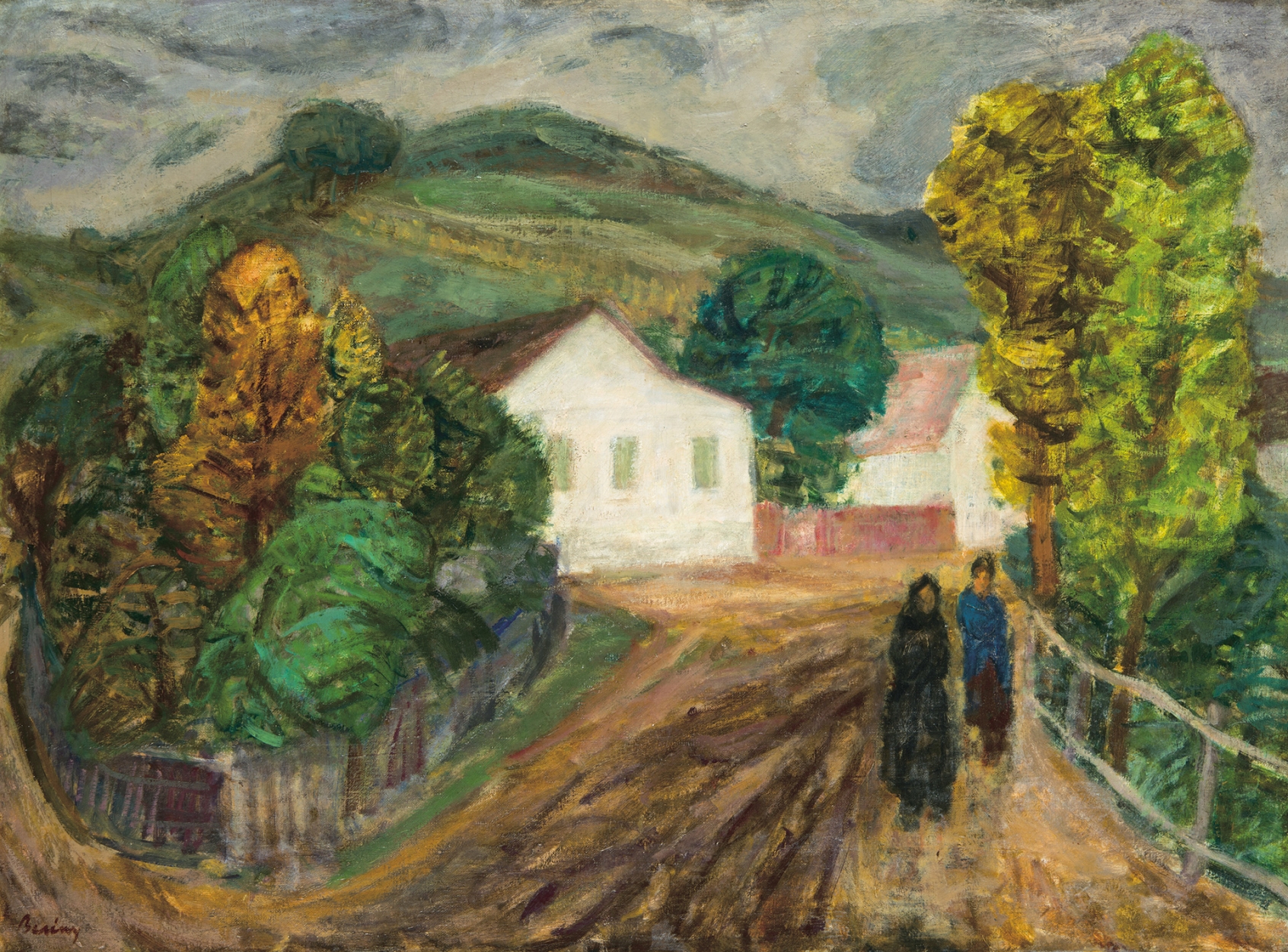Berény Róbert (1887-1953) Gloomy Landscape