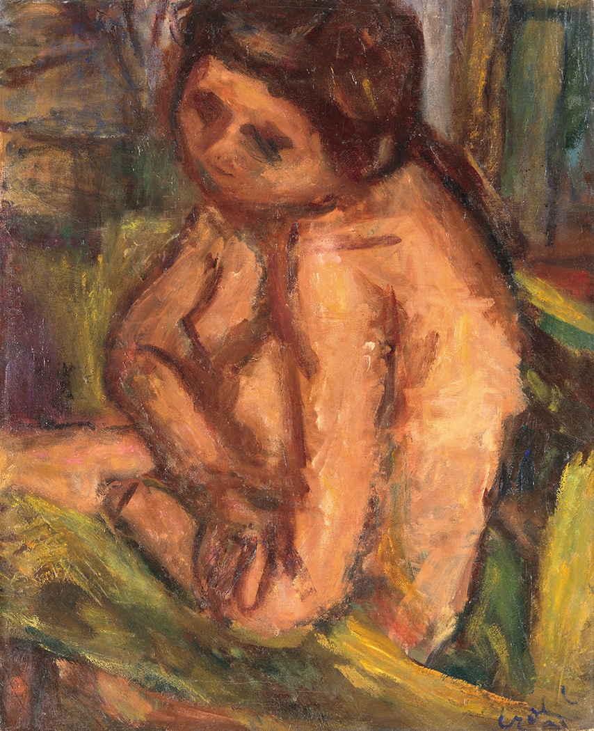 Czóbel Béla (1883-1976) Semi-nude of a Woman, 1931