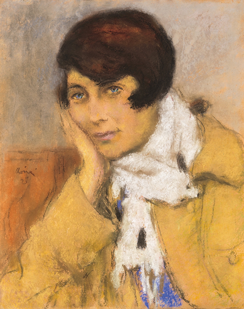 Rippl-Rónai József (1861-1927) Elmerülés a múltban (A hermelines hölgy), 1925