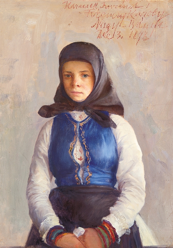 Ferenczy Károly (1862-1917) Fejkendős lány, 1898