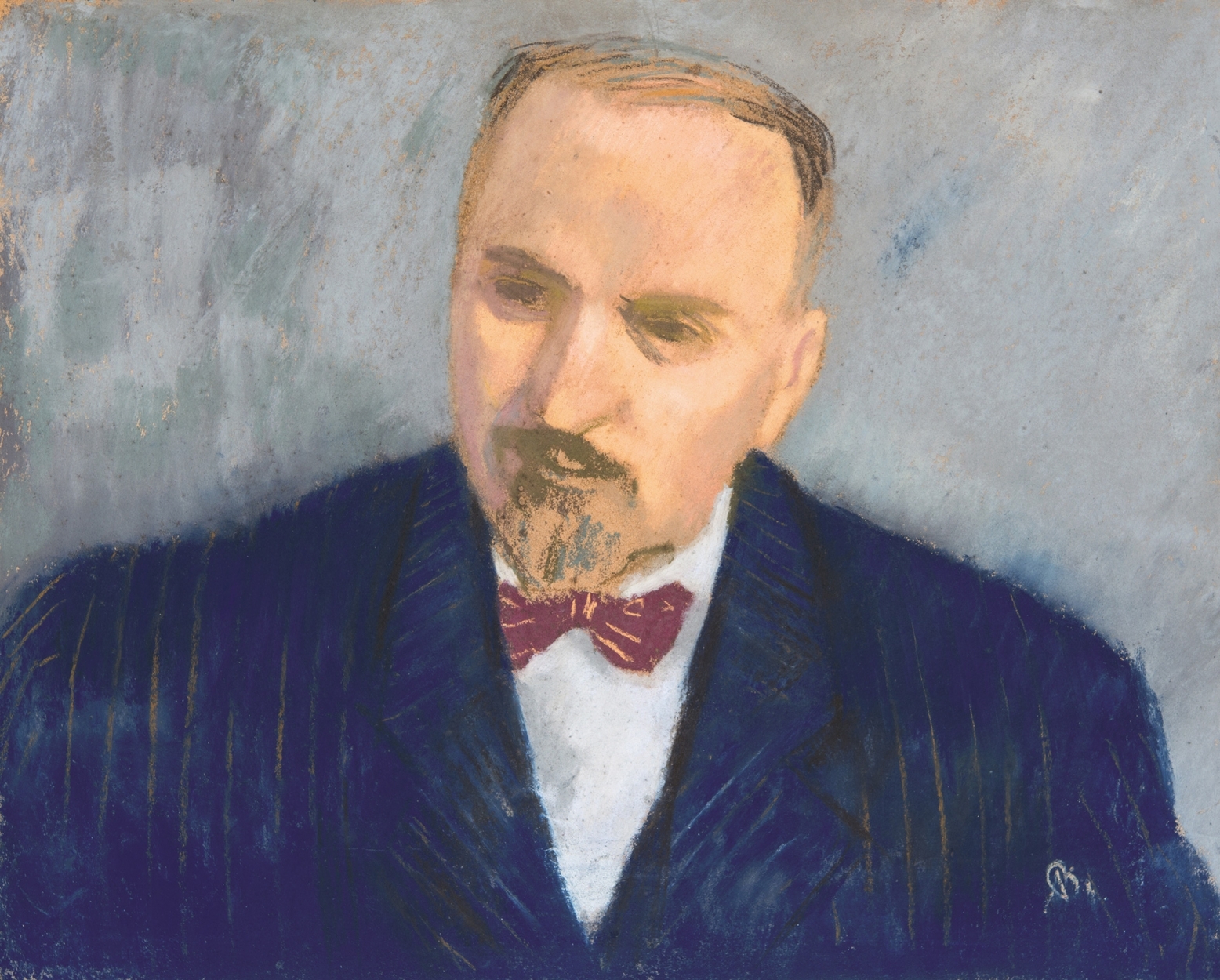 Bernáth Aurél (1895-1982) Man in a Bow tie (Portrait of Imre Balabán), 1947