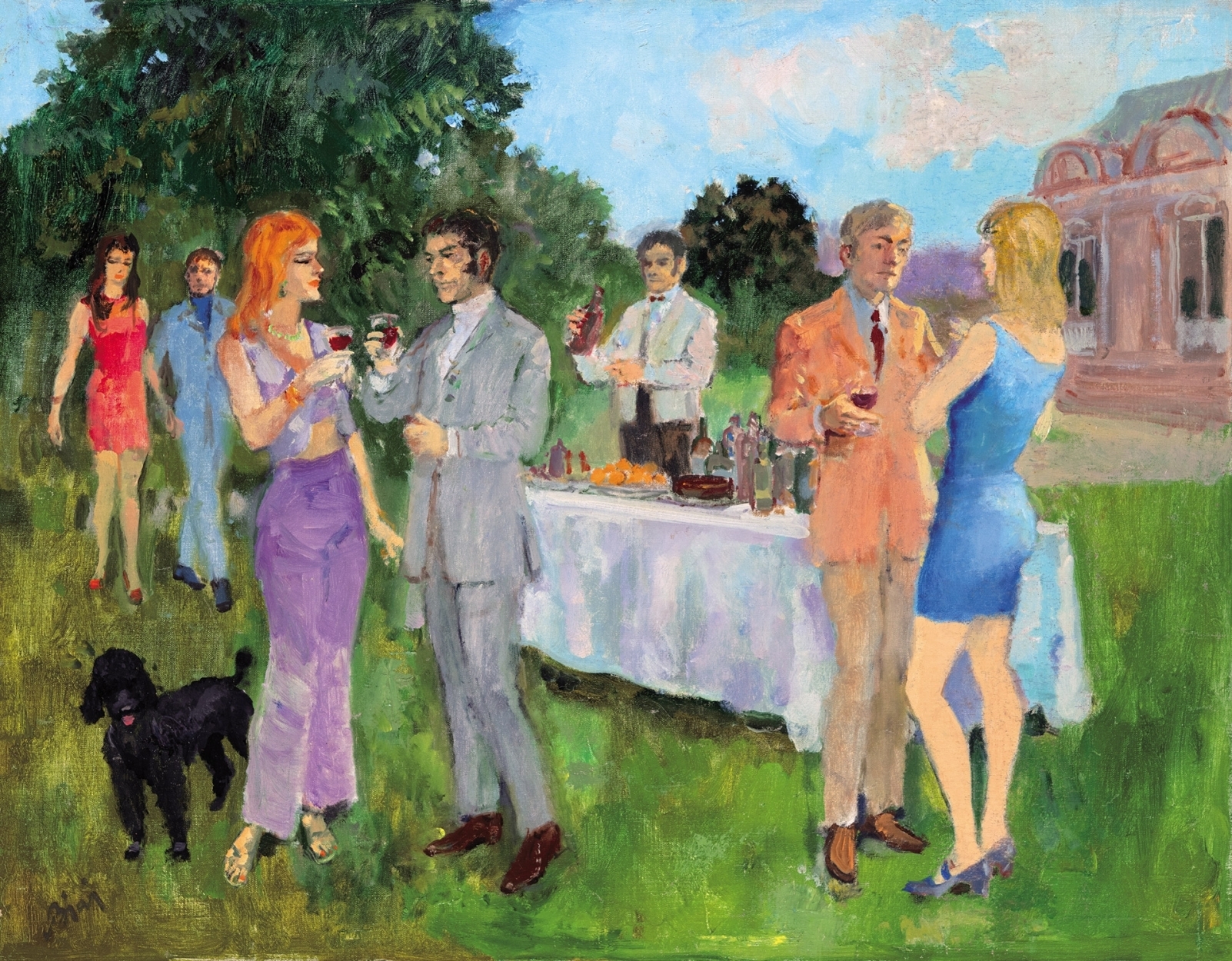Biai Föglein István (1905-1974) Garden Party