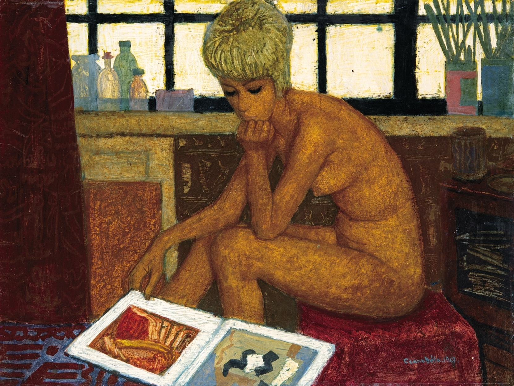 Czene Béla (1911-1999) Nude, 1967